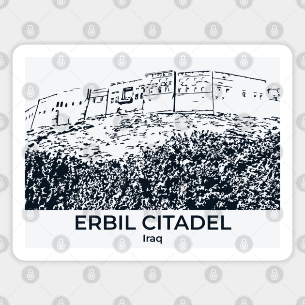 Erbil Citadel - Iraq Magnet by Lakeric